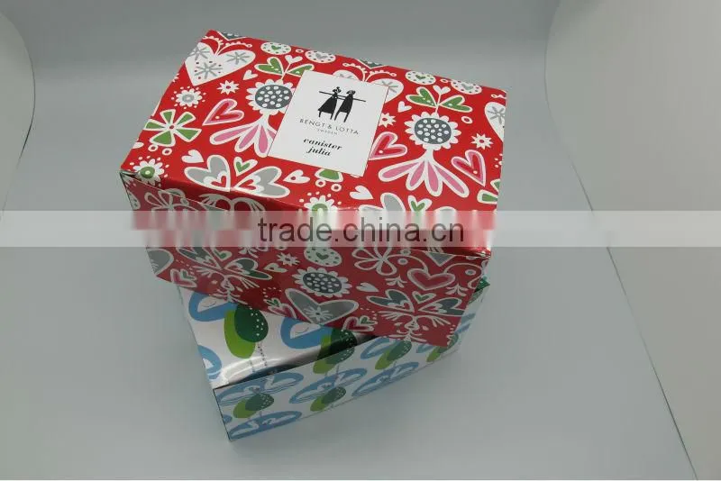 with paper box out side good looking tin box