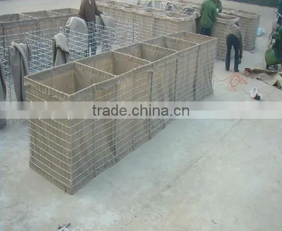 Seabees fill hesco barrier wall/ Welded Hesco Gabion/Security Bastion