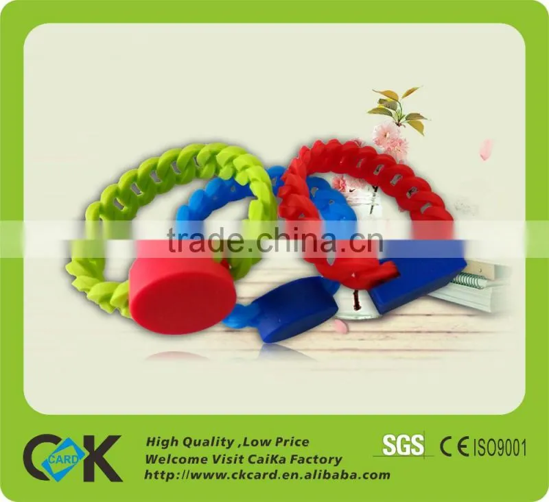 Competitive price! Custom silicone rubber id bracelet with high quality
