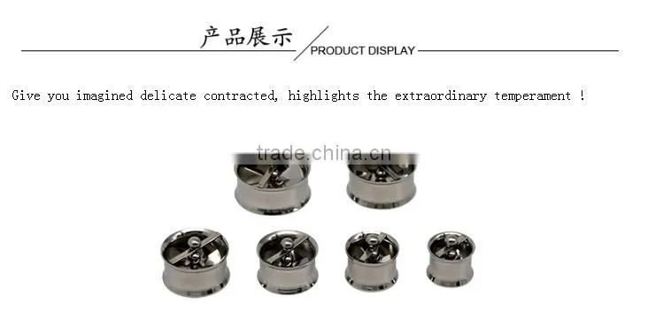 Men's ear circular hollow out windmills modelling allergy