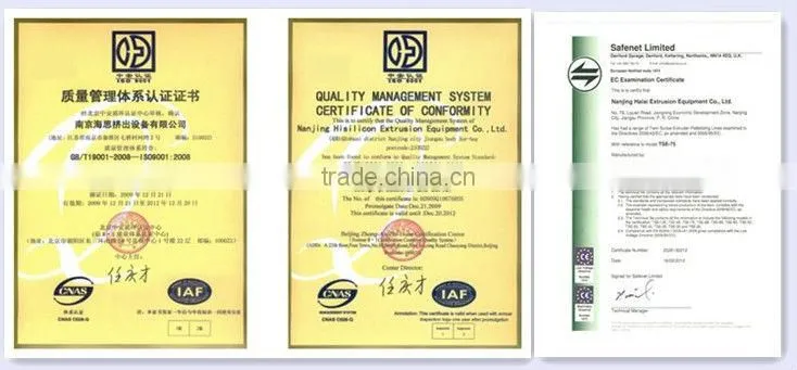 Nanjing Haisi PP recycled granulator making plastic granules