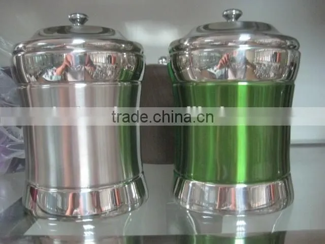 stainless steel Tea, Coffee, Sugar Jars, Set of 3