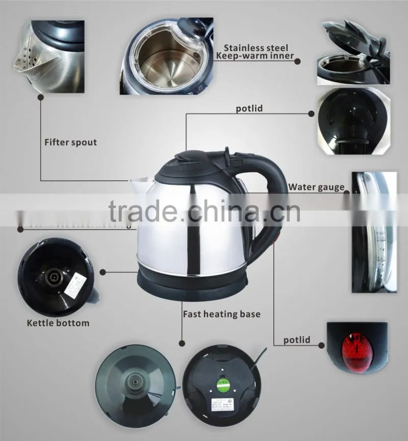 1.8L Stainless Steel Instant Hot Water Kettle LG-823D