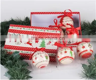 Different design and color christmas balls for christmas tree / 4 color printing christmas ball / LED plastic christmas ball