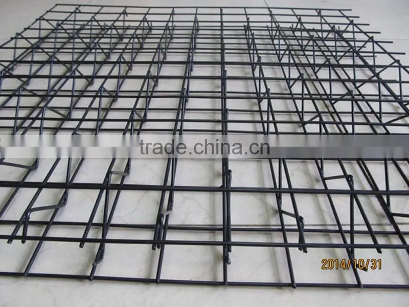 2016 the new design Powder painted black 3D trellis wire mesh panels