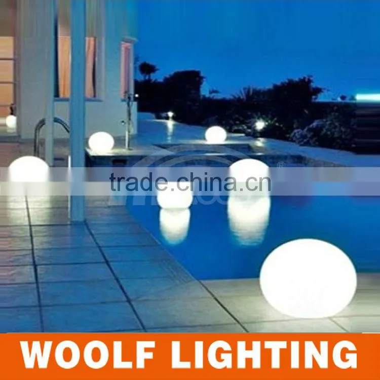 PE Plastic rechargeable 16 colors RGB waterproof LED peach light