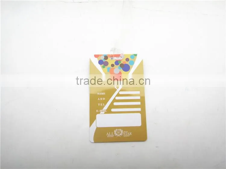PVC Luggage Tags Cards with Full Printing
