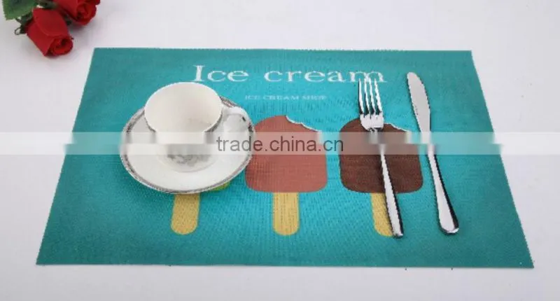 Store More Ice Cream Printing Colorful Textilene Place Mat