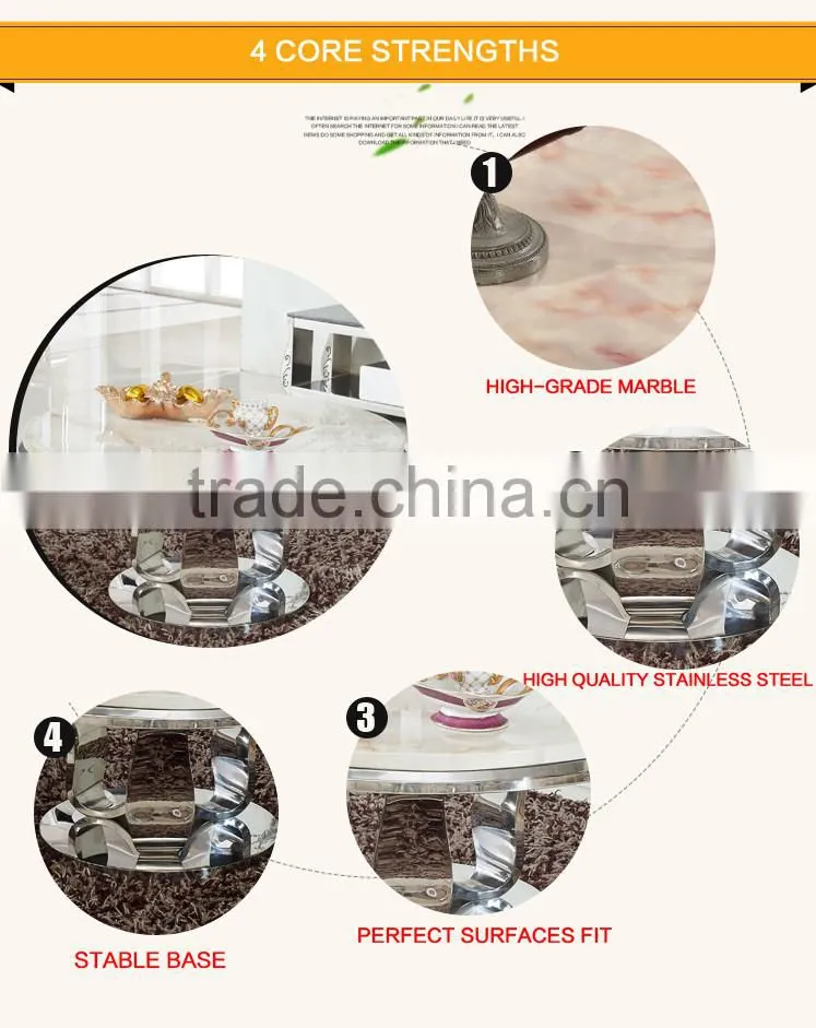 Round Stainless Steel Tea Table Arabic Coffee Table C402