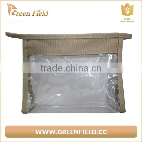 recycled cheap wholesale custom makeup bag transparent waterproof printed plastic zipper clear pvc cosmetic bag