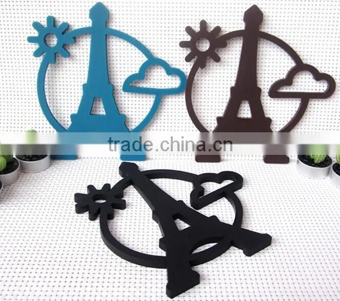 14071809 custom personalized silicone rubber cup coaster mat