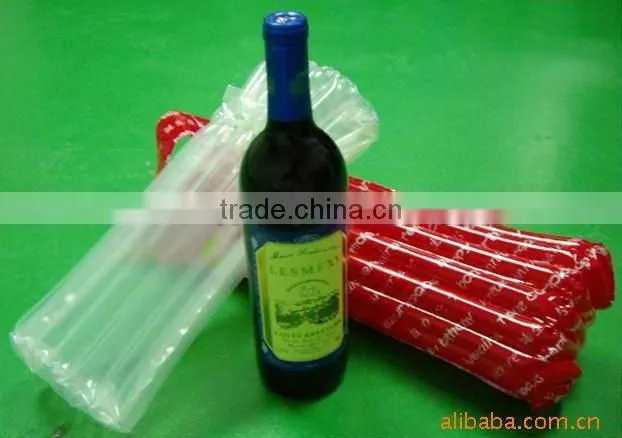 factory sell plastic bubble bag for 750ML wine bottle