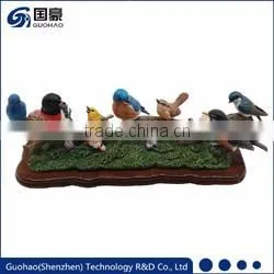 Custom resin artifical quail birds accessories