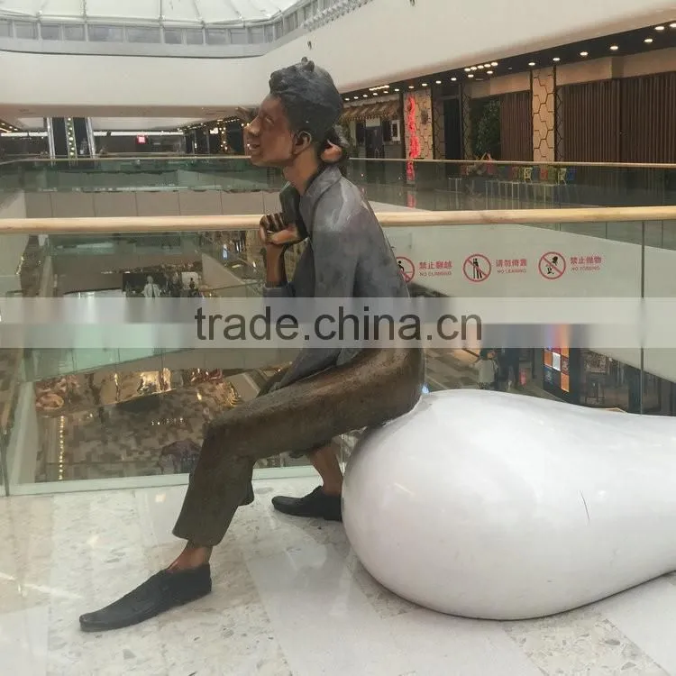 Old man statue character for mall
