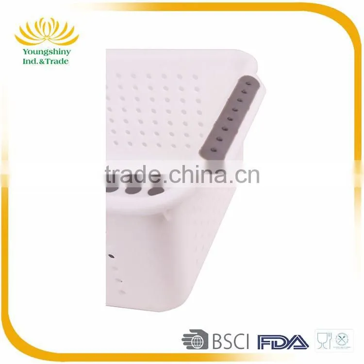 OEM design eco-friendly kitchen big bread empty fruit plastic storage basket