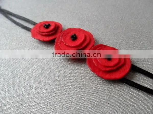new products alibaba website china supplier felt fabric fashion european charm smart health chain fabric diy bracelet for sale
