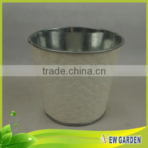Beatiful leather and metal material cheap plant pots for garden