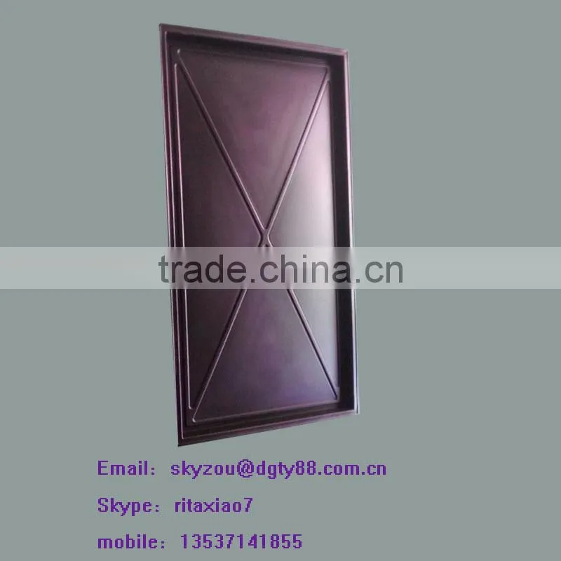 custom vacuum formed suction plastic light box cover with oil spout