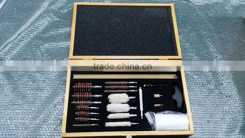 28 - Piece Universal Wood Gun Cleaning Box (.17 Caliber and up)