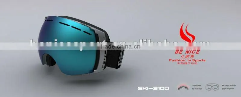 new design fashion wide lens stylish snow goggles