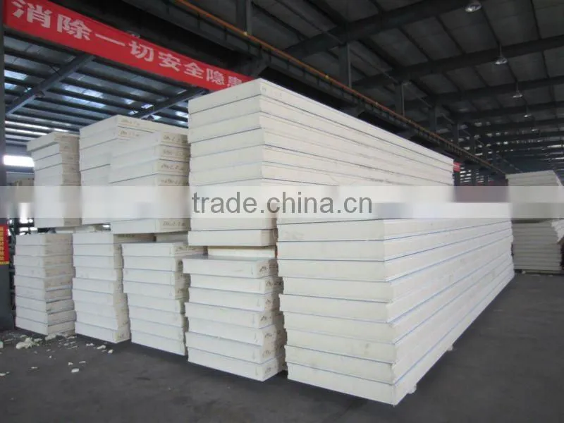 Polyurethane foam sandwich panel cold storage