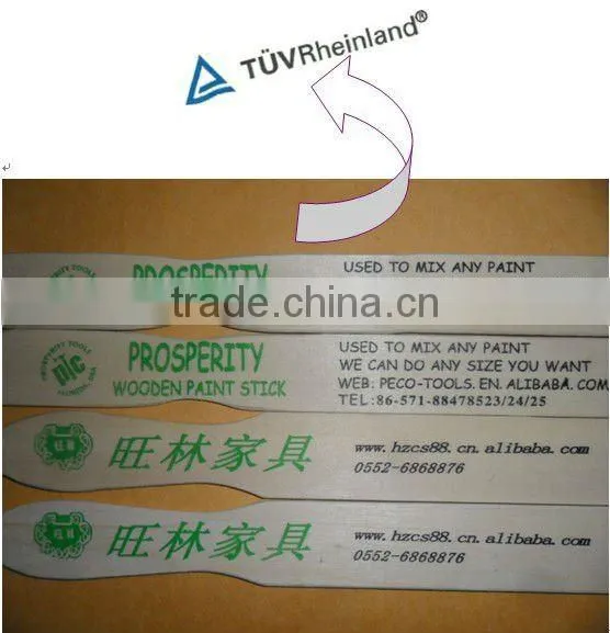 polyfunctional wooden paint stir stick