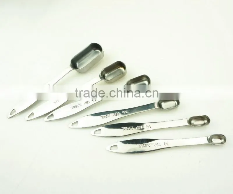 42140 6pcs Stainless Steel Nesting Measuring Cups and Spoons Set