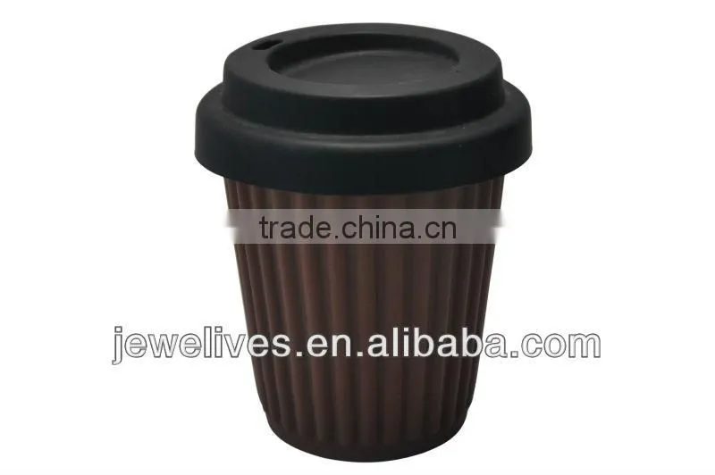 New arrival Reusable Silicone Coffee Cup with Lid