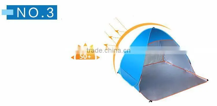 3-4 person outdoor camping beach shelter sunshade fishing ultraviolet-proof pop up tent