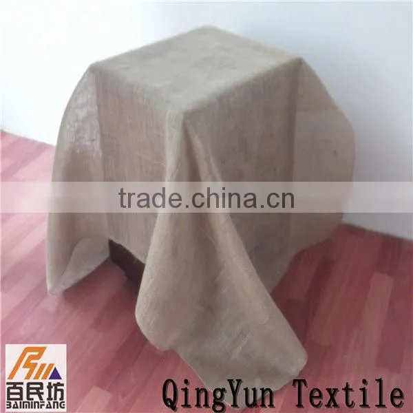 burlap table cover