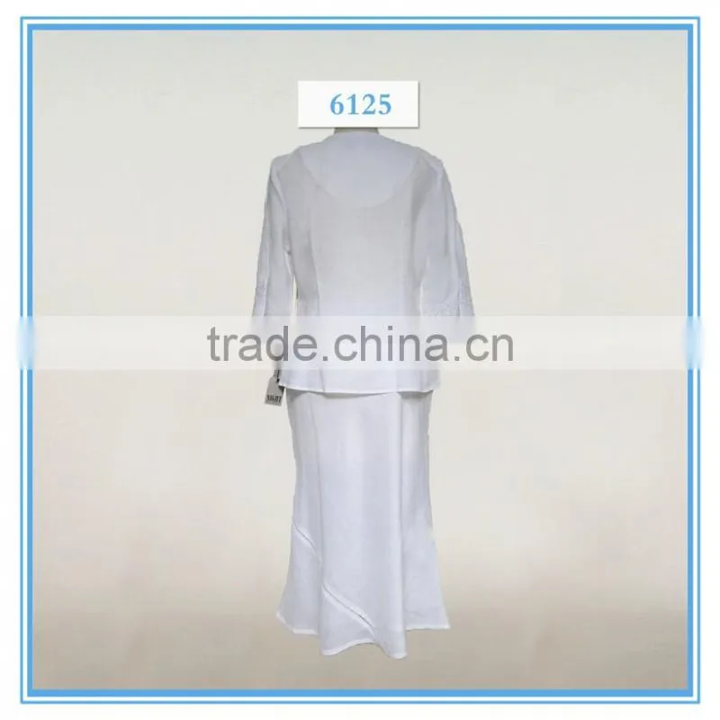 ladies fashinable 2 pcs skirt embroidery church suit