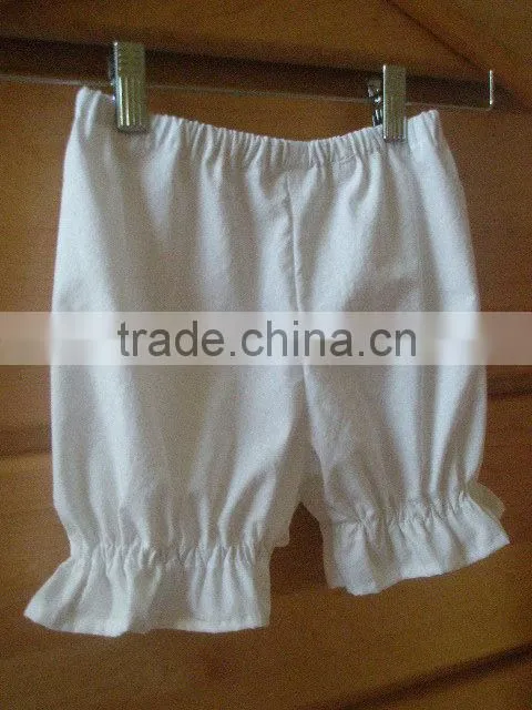 Baby girl new design color combination shorts for summer plain color kids shorts