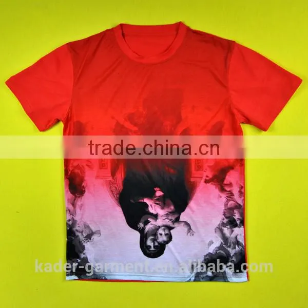 100% polyester tee shirt for sublimation printing