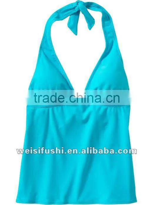 Hot Sexy Women's Black Tankini Halter Tops