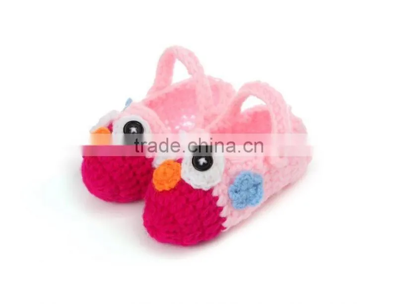 Handmade crochet baby shoes knitted newborn shoes