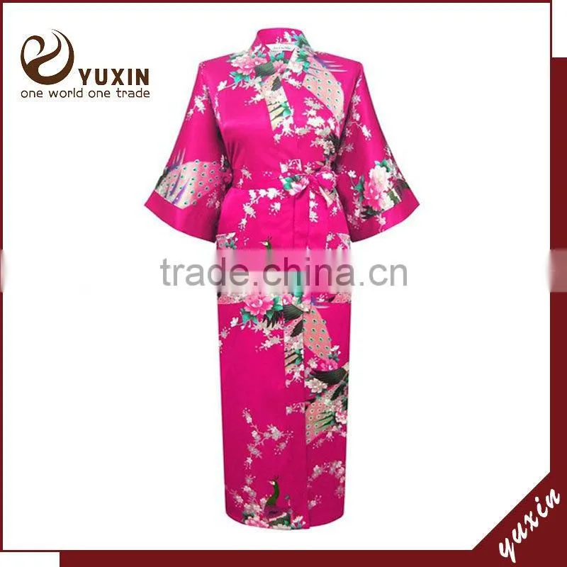 Funny pajamas turkey Stock Woman Sleepwear / Kimono Bathrobe SL009
