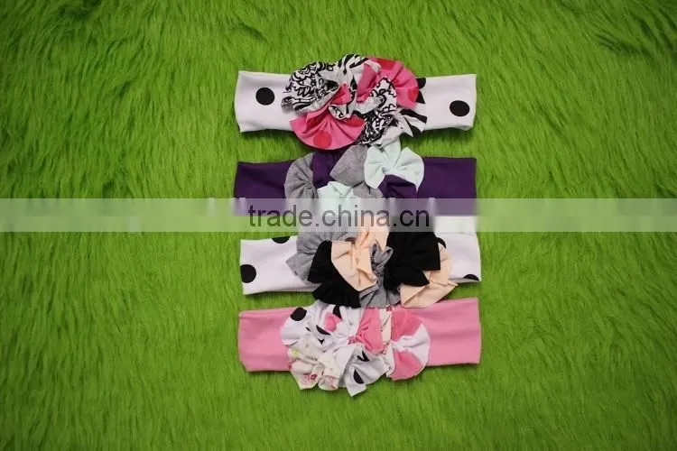 giggle moon remake bowknot headband polka dot hairbands girl flower hairband ruffled outfits headband