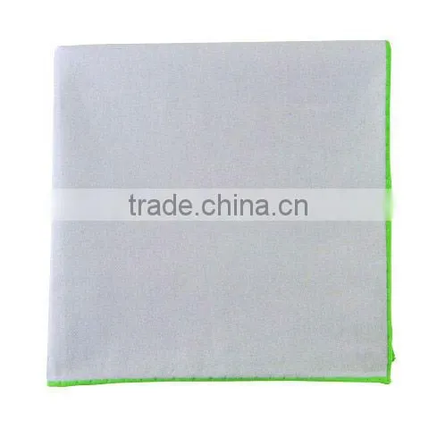 contrasting edges men's hankies