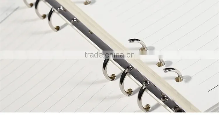 Wholesale customized A5 PU leather notebook office school notebook