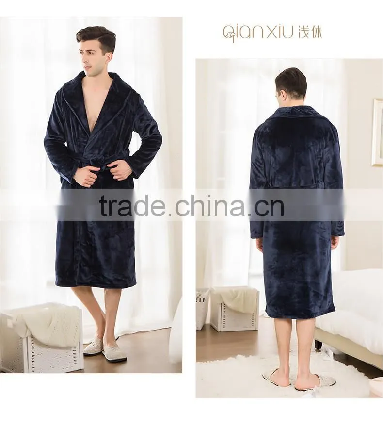 2017 New Deisgn Qianxiu Winter Men Women Wholesale Bathrobe