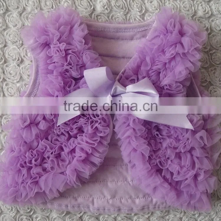 Colored Flower Ribbon Straps Spring Baby Girls Waistcoat