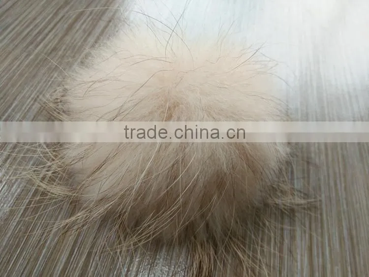 YR892 Hot Sale 12cm Diameter Colorful Raccoon Fur Ball