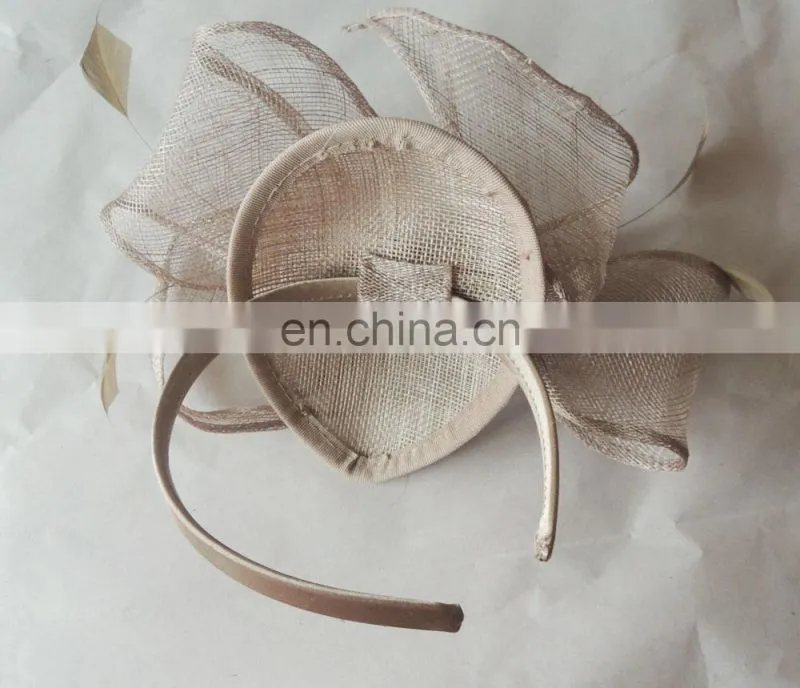 Wholesale Fascinator Disc Millinery Cocktail hair band accessory for women