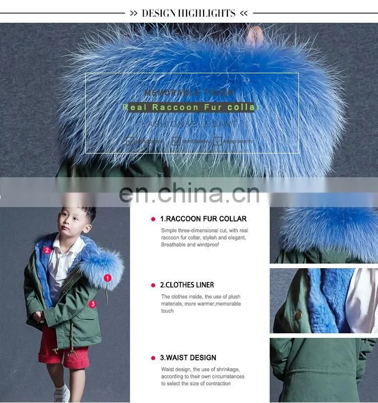 2017 Top selling products childrens faux fur collar jacket coats sale
