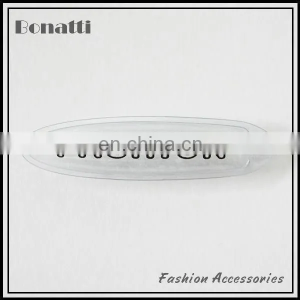 fashion pvc clothing down feather label