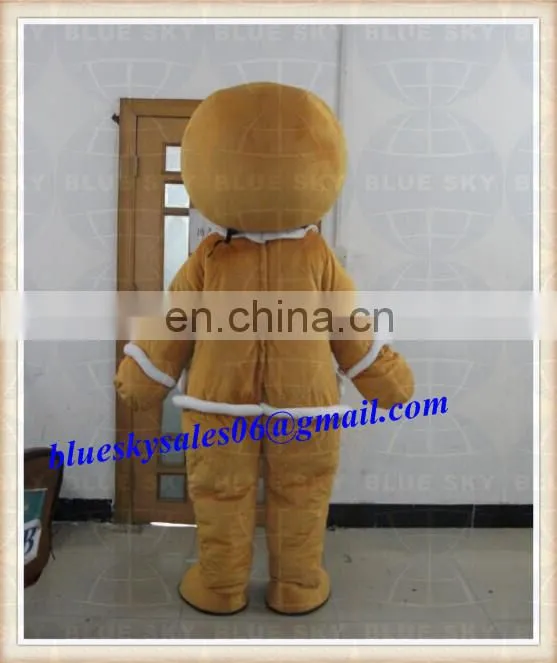 Adult Gingerbread Man Mascot Costume Biscuitmen Costume for sale
