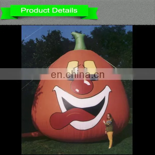 Large inflatable cartoon pumpkin for outdoor events