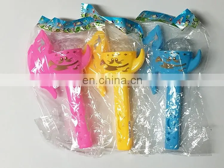 Promotional plastic flash stick best sweet candy toy