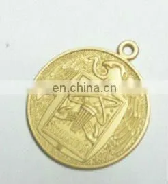 embossed golden medal