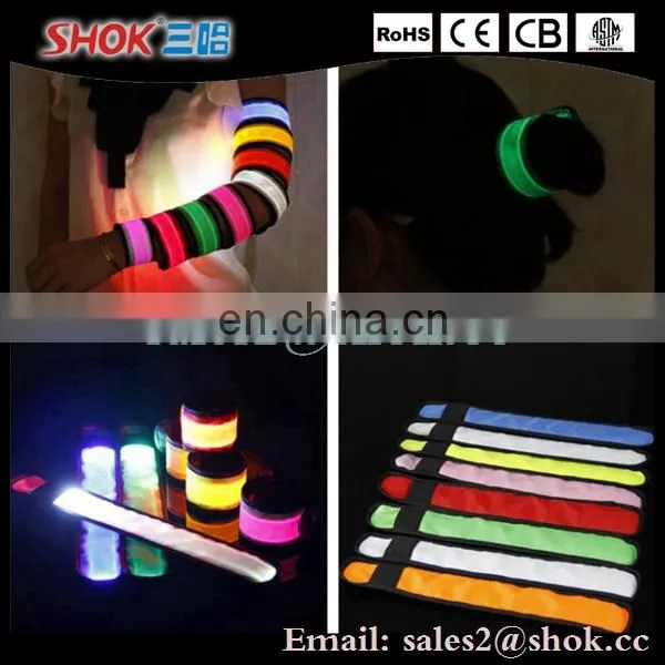 Wholesale LED Flashing wrist strap with 7 colors for sport
